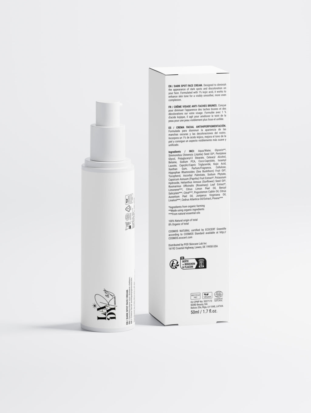 Lady Ray Dark Spot Face Cream with Kojic Acid