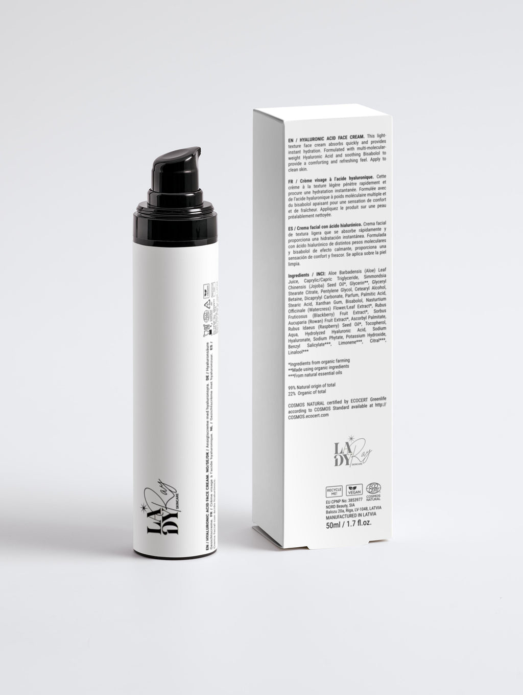 Lady Ray Hyaluronic Acid Face Cream for Men