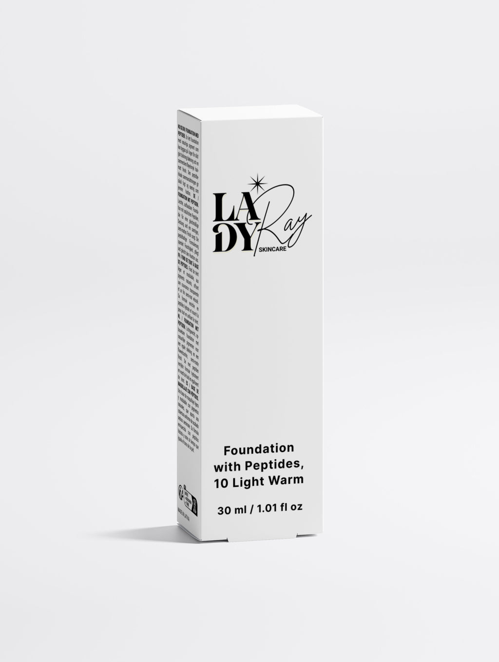 Lady Ray Foundation with Peptides, 10 Light Warm