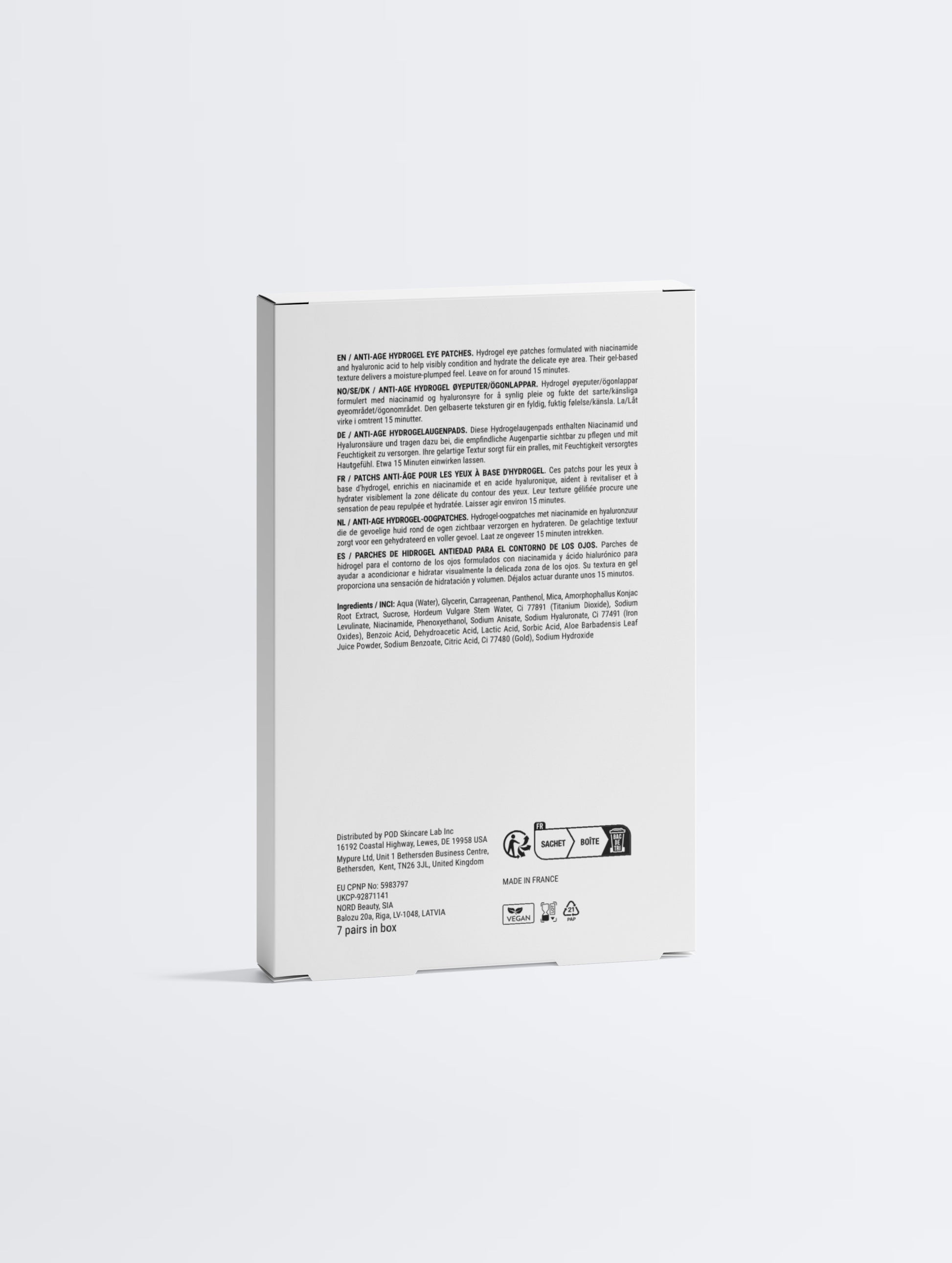 Lady Ray Anti-Age Hydrogel Eye Patches